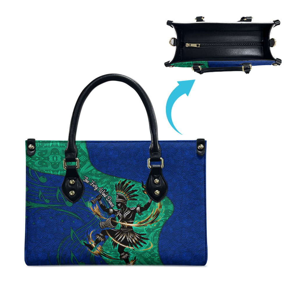 Torres Strait Islanders Fiery Wind Dance Drum Leather Bag Indigenous Australian Tribal Warrior Musical Culture Art