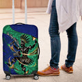 Torres Strait Islanders Fiery Wind Dance Drum Luggage Cover Indigenous Australian Tribal Warrior Musical Culture Art
