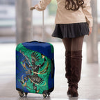 Torres Strait Islanders Fiery Wind Dance Drum Luggage Cover Indigenous Australian Tribal Warrior Musical Culture Art