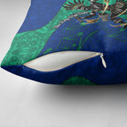 Torres Strait Islanders Fiery Wind Dance Drum Pillow Cover Indigenous Australian Tribal Warrior Musical Culture Art