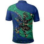 Torres Strait Islanders Fiery Wind Dance Drum Polo Shirt Indigenous Australian Tribal Warrior Musical Culture Art