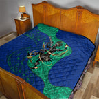 Torres Strait Islanders Fiery Wind Dance Drum Quilt Indigenous Australian Tribal Warrior Musical Culture Art