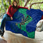 Torres Strait Islanders Fiery Wind Dance Drum Quilt Indigenous Australian Tribal Warrior Musical Culture Art