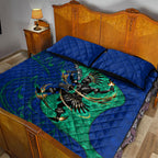 Torres Strait Islanders Fiery Wind Dance Drum Quilt Bed Set Indigenous Australian Tribal Warrior Musical Culture Art