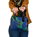 Torres Strait Islanders Fiery Wind Dance Drum Shoulder Handbag Indigenous Australian Tribal Warrior Musical Culture Art