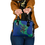 Torres Strait Islanders Fiery Wind Dance Drum Shoulder Handbag Indigenous Australian Tribal Warrior Musical Culture Art