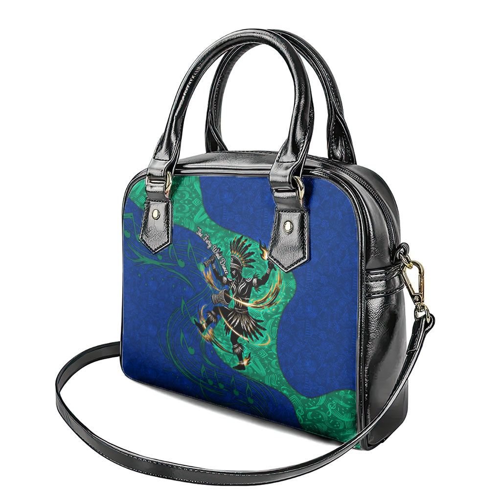 Torres Strait Islanders Fiery Wind Dance Drum Shoulder Handbag Indigenous Australian Tribal Warrior Musical Culture Art
