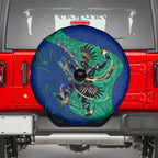 Torres Strait Islanders Fiery Wind Dance Drum Spare Tire Cover Indigenous Australian Tribal Warrior Musical Culture Art