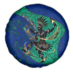 Torres Strait Islanders Fiery Wind Dance Drum Spare Tire Cover Indigenous Australian Tribal Warrior Musical Culture Art