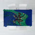 Torres Strait Islanders Fiery Wind Dance Drum Tablecloth Indigenous Australian Tribal Warrior Musical Culture Art