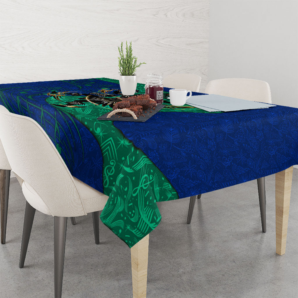 Torres Strait Islanders Fiery Wind Dance Drum Tablecloth Indigenous Australian Tribal Warrior Musical Culture Art