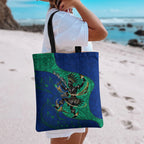 Torres Strait Islanders Fiery Wind Dance Drum Tote Bag Indigenous Australian Tribal Warrior Musical Culture Art