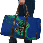 Torres Strait Islanders Fiery Wind Dance Drum Travel Bag Indigenous Australian Tribal Warrior Musical Culture Art