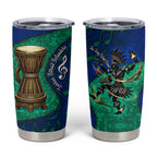 Torres Strait Islanders Fiery Wind Dance Drum Tumbler Cup Indigenous Australian Tribal Warrior Musical Culture Art