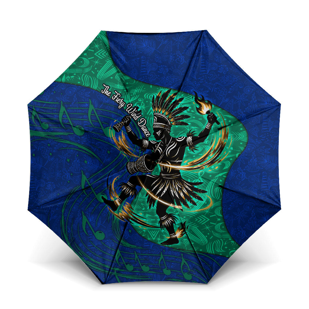 Torres Strait Islanders Fiery Wind Dance Drum Umbrella Indigenous Australian Tribal Warrior Musical Culture Art