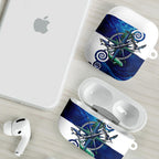 Torres Strait Islanders Nautical Compass Sea Life AirPods Case Indigenous Traditional Flag Pattern Tribal Marine Art