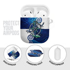 Torres Strait Islanders Nautical Compass Sea Life AirPods Case Indigenous Traditional Flag Pattern Tribal Marine Art