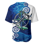 Torres Strait Islanders Nautical Compass Sea Life Baseball Jersey Indigenous Traditional Flag Pattern Tribal Marine Art