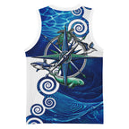 Torres Strait Islanders Nautical Compass Sea Life Basketball Jersey Indigenous Traditional Flag Pattern Tribal Marine Art