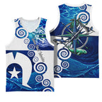 Torres Strait Islanders Nautical Compass Sea Life Basketball Jersey Indigenous Traditional Flag Pattern Tribal Marine Art