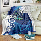 Torres Strait Islanders Nautical Compass Sea Life Blanket Indigenous Traditional Flag Pattern Tribal Marine Art