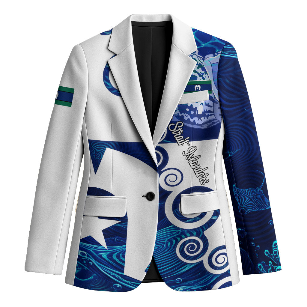 Torres Strait Islanders Nautical Compass Sea Life Blazer Indigenous Traditional Flag Pattern Tribal Marine Art