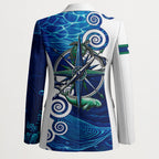Torres Strait Islanders Nautical Compass Sea Life Blazer Indigenous Traditional Flag Pattern Tribal Marine Art