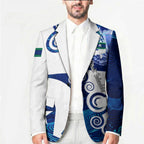 Torres Strait Islanders Nautical Compass Sea Life Blazer Indigenous Traditional Flag Pattern Tribal Marine Art