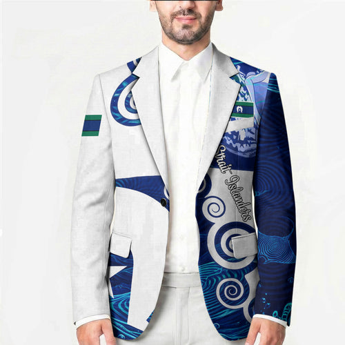 Torres Strait Islanders Nautical Compass Sea Life Blazer Indigenous Traditional Flag Pattern Tribal Marine Art