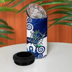 Torres Strait Islanders Nautical Compass Sea Life 4 in 1 Can Cooler Tumbler Indigenous Traditional Flag Pattern Tribal Marine Art