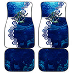 Torres Strait Islanders Nautical Compass Sea Life Car Mats Indigenous Traditional Flag Pattern Tribal Marine Art