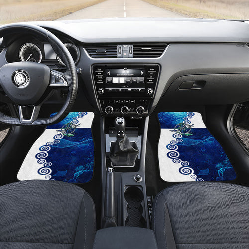 Torres Strait Islanders Nautical Compass Sea Life Car Mats Indigenous Traditional Flag Pattern Tribal Marine Art