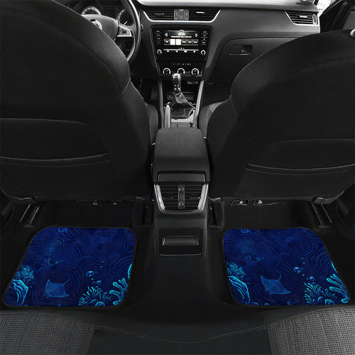 Torres Strait Islanders Nautical Compass Sea Life Car Mats Indigenous Traditional Flag Pattern Tribal Marine Art