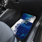 Torres Strait Islanders Nautical Compass Sea Life Car Mats Indigenous Traditional Flag Pattern Tribal Marine Art