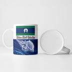 Torres Strait Islanders Nautical Compass Sea Life Ceramic Mug Indigenous Traditional Flag Pattern Tribal Marine Art