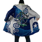 Torres Strait Islanders Nautical Compass Sea Life Cloak Indigenous Traditional Flag Pattern Tribal Marine Art