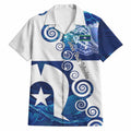 Torres Strait Islanders Nautical Compass Sea Life Hawaiian Shirt Indigenous Traditional Flag Pattern Tribal Marine Art