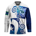 Torres Strait Islanders Nautical Compass Sea Life Hockey Jersey Indigenous Traditional Flag Pattern Tribal Marine Art