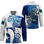Torres Strait Islanders Nautical Compass Sea Life Hockey Jersey Indigenous Traditional Flag Pattern Tribal Marine Art