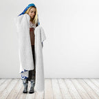 Torres Strait Islanders Nautical Compass Sea Life Hooded Blanket Indigenous Traditional Flag Pattern Tribal Marine Art