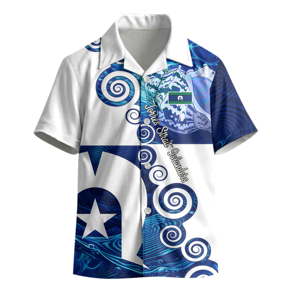 Torres Strait Islanders Nautical Compass Sea Life Kid Hawaiian Shirt Indigenous Traditional Flag Pattern Tribal Marine Art