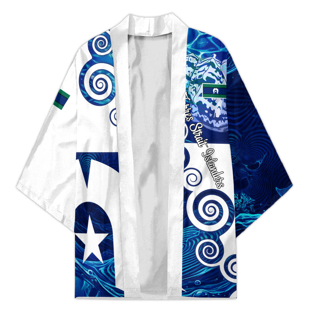 Torres Strait Islanders Nautical Compass Sea Life Kimono Indigenous Traditional Flag Pattern Tribal Marine Art