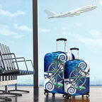 Torres Strait Islanders Nautical Compass Sea Life Luggage Cover Indigenous Traditional Flag Pattern Tribal Marine Art