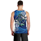 Torres Strait Islanders Nautical Compass Sea Life Men Tank Top Indigenous Traditional Flag Pattern Tribal Marine Art