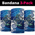 Torres Strait Islanders Nautical Compass Sea Life Neck Gaiter Indigenous Traditional Flag Pattern Tribal Marine Art