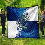 Torres Strait Islanders Nautical Compass Sea Life Quilt Indigenous Traditional Flag Pattern Tribal Marine Art