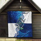 Torres Strait Islanders Nautical Compass Sea Life Quilt Indigenous Traditional Flag Pattern Tribal Marine Art