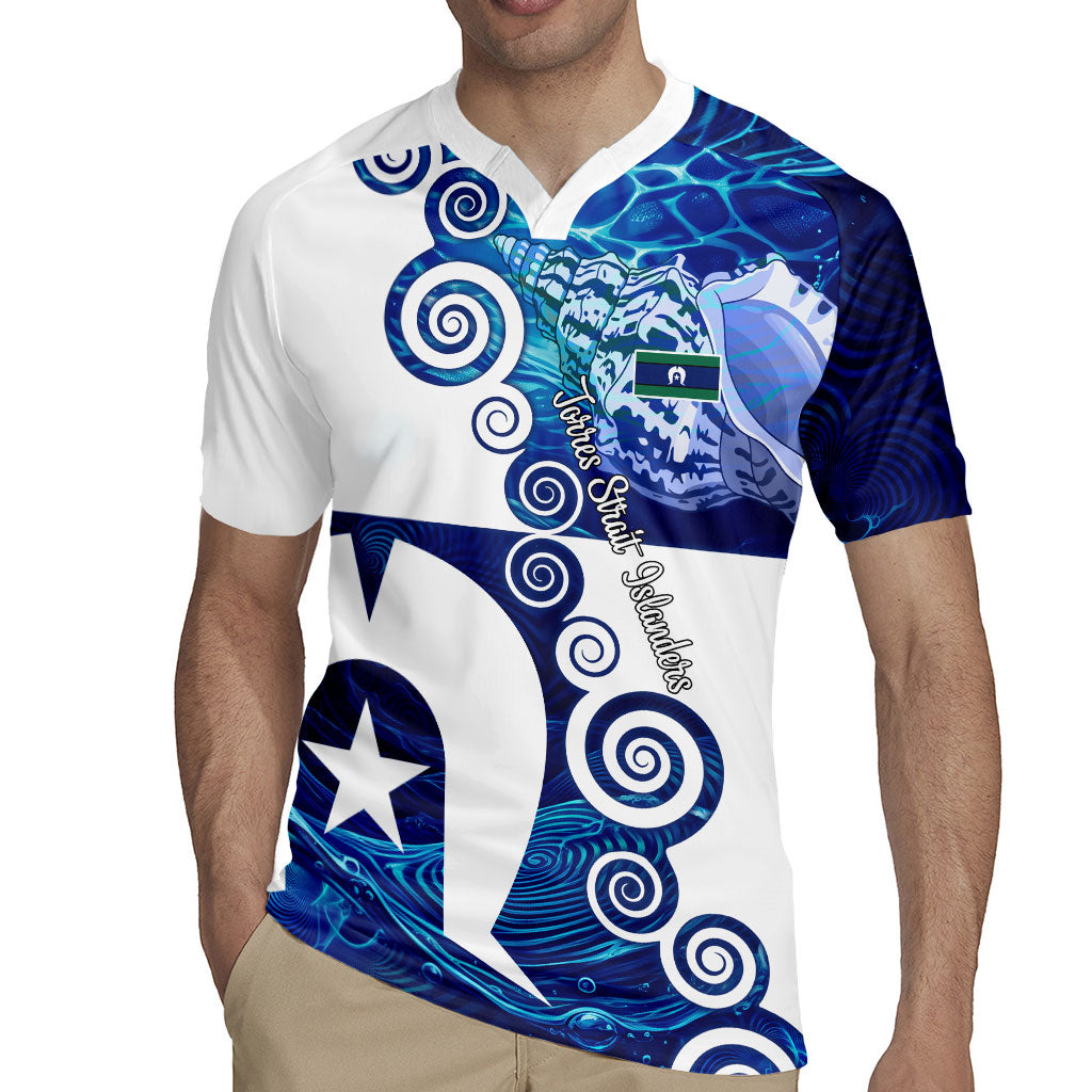 Torres Strait Islanders Nautical Compass Sea Life Rugby Jersey Indigenous Traditional Flag Pattern Tribal Marine Art