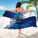 Torres Strait Islanders Nautical Compass Sea Life Sarong Indigenous Traditional Flag Pattern Tribal Marine Art