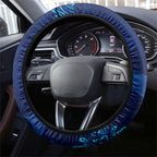 Torres Strait Islanders Nautical Compass Sea Life Steering Wheel Cover Indigenous Traditional Flag Pattern Tribal Marine Art